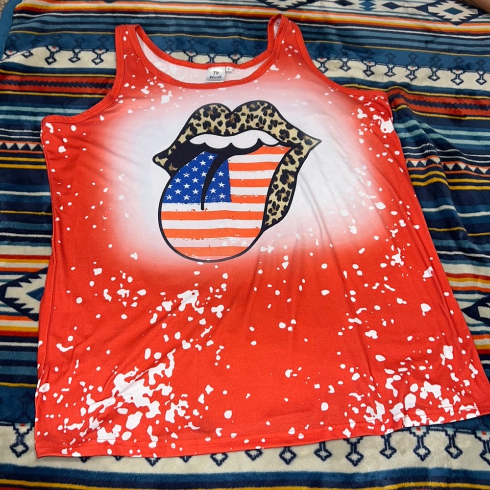 Patriotic Bleached Tee